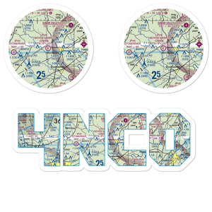 Boyd's Hawks Creek Airport (4NC0) VFR Sectional Sticker Pack