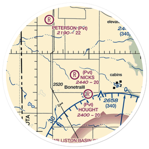 Nicks Landing Airport (4NA6) VFR Sectional Sticker (20 mile)