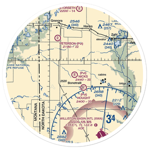 Nicks Landing Airport (4NA6) VFR Sectional Sticker (30 mile)