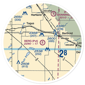 Berg Strip (4NA5) VFR Sectional Sticker (20 mile)