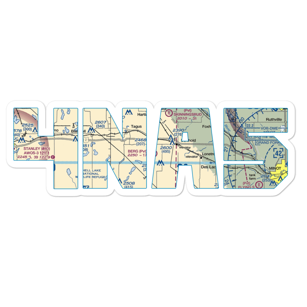 Berg Strip (4NA5) VFR Sectional Sticker 