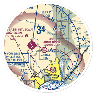 Ring Rock Ranch Airport (4NA1) VFR Sectional Sticker (20 mile)
