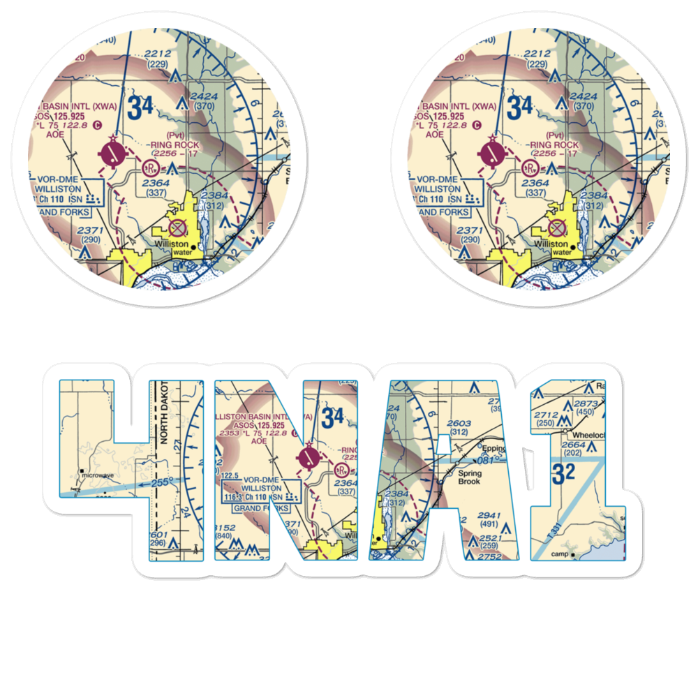 Ring Rock Ranch Airport (4NA1) VFR Sectional Sticker Pack 