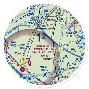 Arnold Field (4MS7) VFR Sectional Sticker (20 mile)