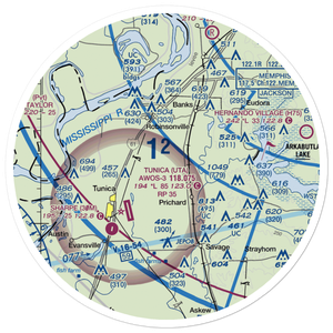 Arnold Field (4MS7) VFR Sectional Sticker (30 mile)