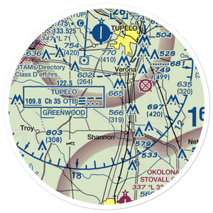 Spearman Field (4MS4) VFR Sectional Sticker (20 mile)