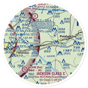Payne Airport (4MS0) VFR Sectional Sticker (20 mile)