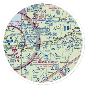 Payne Airport (4MS0) VFR Sectional Sticker (30 mile)