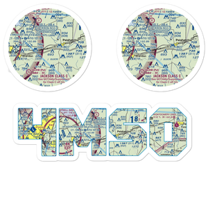 Payne Airport (4MS0) VFR Sectional Sticker Pack