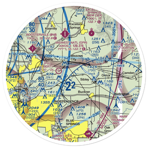 Martens Airport (4MO8) VFR Sectional Sticker (30 mile)