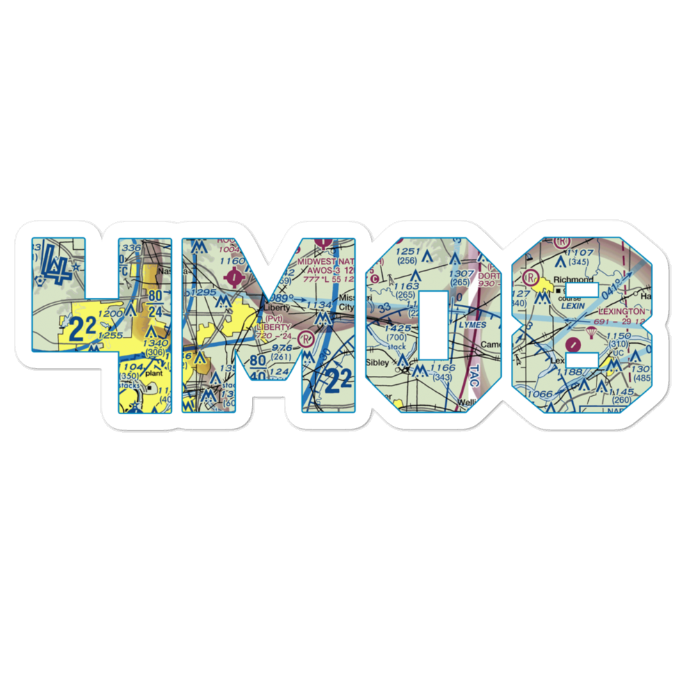 Martens Airport (4MO8) VFR Sectional Sticker 