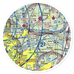 Liberty Landing Airport (4MO4) VFR Sectional Sticker (30 mile)