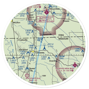 Newcomb Hereford Ranch Airport (4MO2) VFR Sectional Sticker (30 mile)