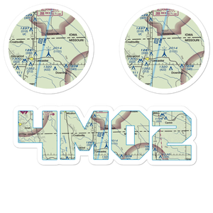 Newcomb Hereford Ranch Airport (4MO2) VFR Sectional Sticker Pack