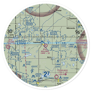 Mulder Field Inc Airport (4MN4) VFR Sectional Sticker (30 mile)