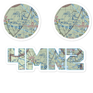 Coot Landing Airport (4MN2) VFR Sectional Sticker Pack