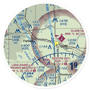 Witbeck Aerodrone Airport (4MI7) VFR Sectional Sticker (20 mile)
