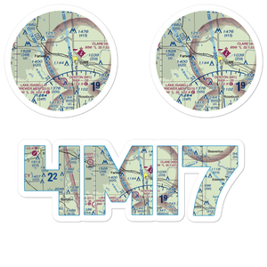 Witbeck Aerodrone Airport (4MI7) VFR Sectional Sticker Pack
