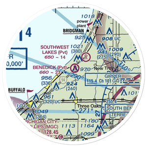 Benedick Airport (4MI6) VFR Sectional Sticker (20 mile)