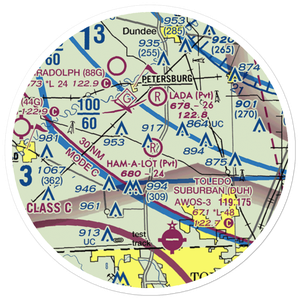 Air Rahe Airport (4MI1) VFR Sectional Sticker (20 mile)