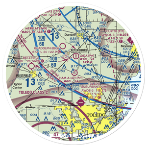 Air Rahe Airport (4MI1) VFR Sectional Sticker (30 mile)