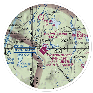 Lovewell Pond Seaplane Base (4ME4) VFR Sectional Sticker (20 mile)