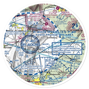 Catoctin Crosswind Airport (4MD7) VFR Sectional Sticker (30 mile)