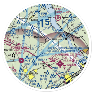 Moxley's Airport (4MD6) VFR Sectional Sticker (20 mile)