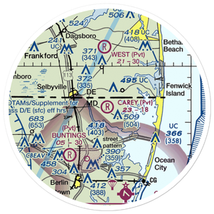 Carey Field (4MD3) VFR Sectional Sticker (20 mile)