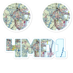 Bunting's Field (4MD1) VFR Sectional Sticker Pack
