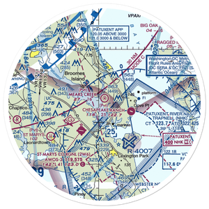 Mears Creek Airfield (4MD0) VFR Sectional Sticker (30 mile)