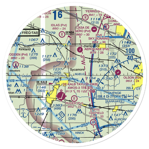 Colonial Acres Airport (4LL8) VFR Sectional Sticker (30 mile)