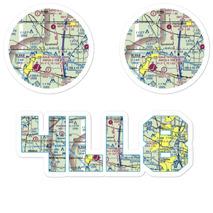 Colonial Acres Airport (4LL8) VFR Sectional Sticker Pack