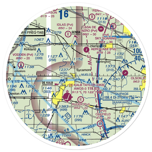 Willadae Farms Airport (4LL7) VFR Sectional Sticker (30 mile)