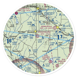 John L Coppernoll Airport (4LL3) VFR Sectional Sticker (30 mile)