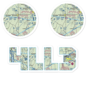 John L Coppernoll Airport (4LL3) VFR Sectional Sticker Pack