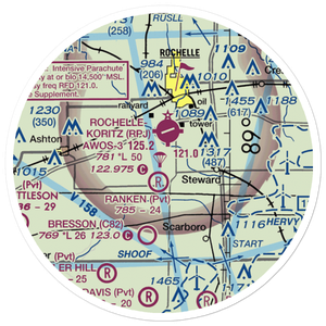 Staton Airport (4LL1) VFR Sectional Sticker (20 mile)