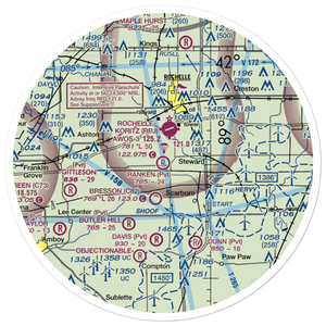 Ranken Airport (4LL0) VFR Sectional Sticker (30 mile)