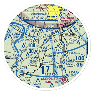 Mueller Farm Airport (4KY7) VFR Sectional Sticker (20 mile)