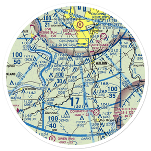 Mueller Farm Airport (4KY7) VFR Sectional Sticker (30 mile)