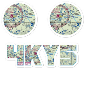 Weavers Run Airport (4KY5) VFR Sectional Sticker Pack