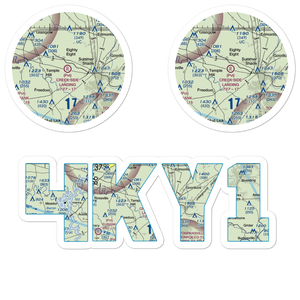 Creek Side Landing Airport (4KY1) VFR Sectional Sticker Pack