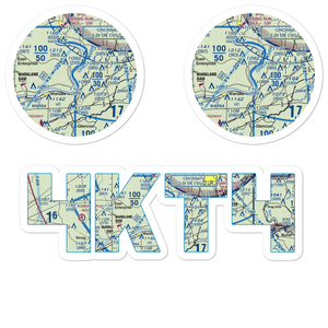 Steele's Bottom Airport (4KT4) VFR Sectional Sticker Pack