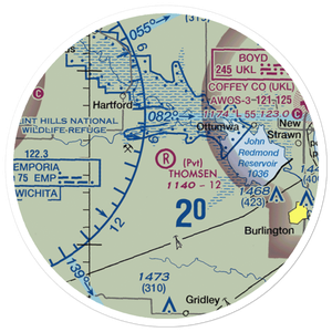 Thomsen Field (4KS6) VFR Sectional Sticker (20 mile)