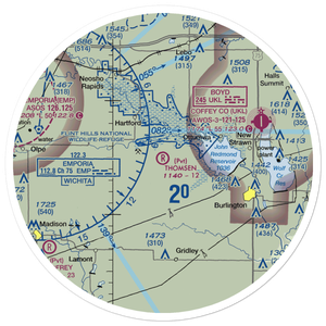 Thomsen Field (4KS6) VFR Sectional Sticker (30 mile)