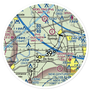 Ingels Aerodrome (4KS2) VFR Sectional Sticker (20 mile)