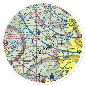 Ingels Aerodrome (4KS2) VFR Sectional Sticker (30 mile)