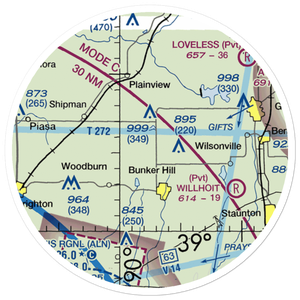 Weidner Airport (4IS9) VFR Sectional Sticker (20 mile)