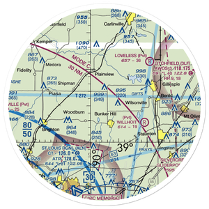 Weidner Airport (4IS9) VFR Sectional Sticker (30 mile)