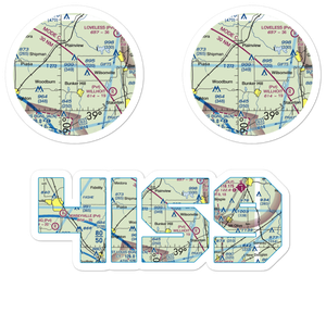 Weidner Airport (4IS9) VFR Sectional Sticker Pack